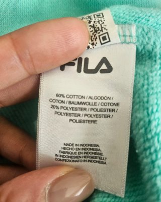 sudadera azul turquesa Fila Talla S/M