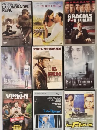 Películas DVD a 1€ la unidad