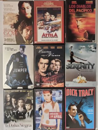Películas DVD a 1€ la unidad