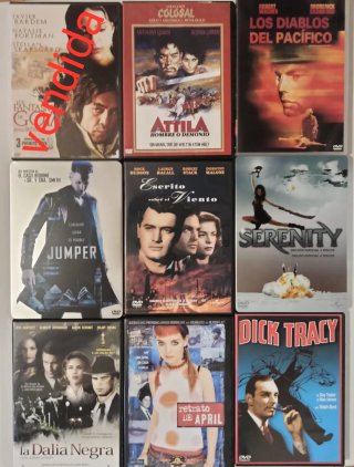 Películas DVD a 1€ la unidad
