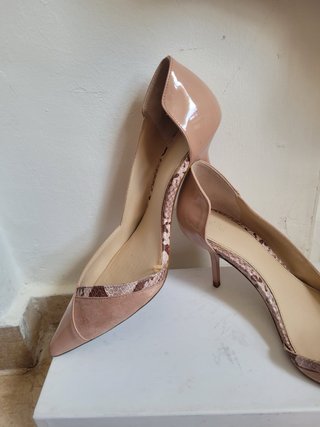 Zapatos Zara Piel Rosa Talla 38