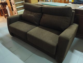 Sofá Cama Marrón Tela