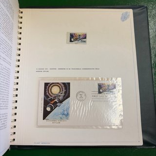 Album Francobolli Conquista Spazio
