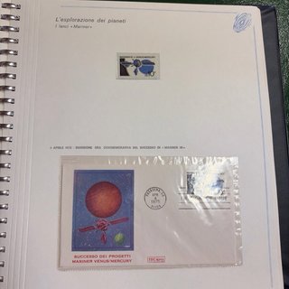 Album Francobolli Conquista Spazio