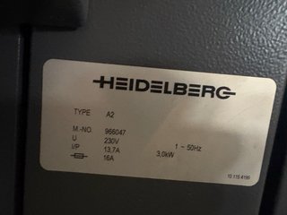 Impresora Offset Heidelberg