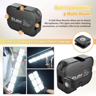 Luz LED Ulanzi VL100C Recargable Mini Nueva