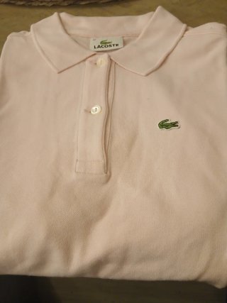 Polo Lacoste Mujer Talla 42 Rosa