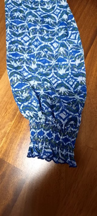 Vestito Zara fantasia blu e bianco