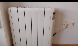 Radiador eléctrico blanco bajo consumo