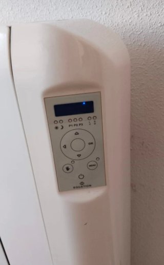 Radiador eléctrico blanco bajo consumo