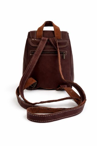 Mochila de cuero unisex