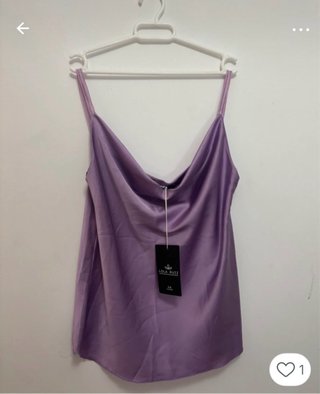 Top tirantes satén Lola Ruiz Talla S