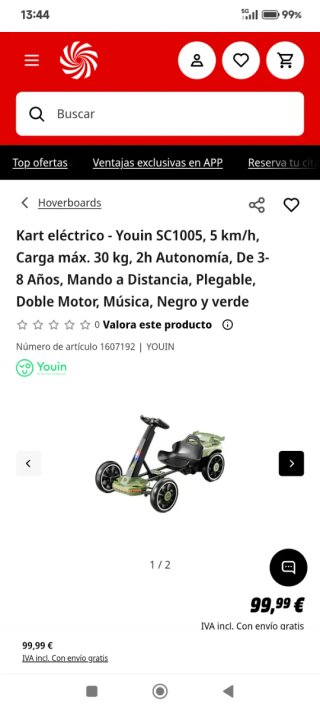 KART ELÉCTRICO INFANTIL