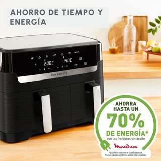 Freidora Aire Moulinex Dual Easy Fry 8,3L NUEVO