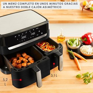 Freidora Aire Moulinex Dual Easy Fry 8,3L NUEVO