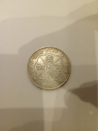 2 Monedas 100 Pesetas Franco 1966