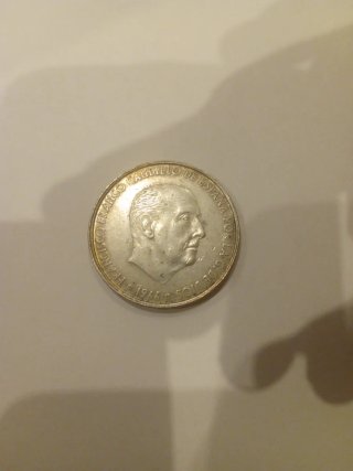 2 Monedas 100 Pesetas Franco 1966