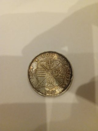 2 Monedas 100 Pesetas Franco 1966