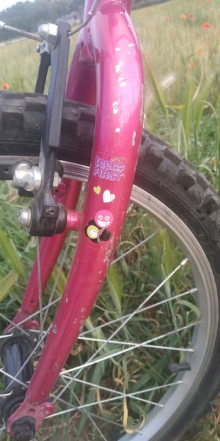 Bicicleta infantil rosa