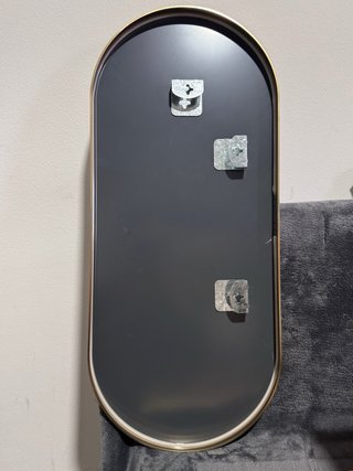 Espejo Ovalado Dorado