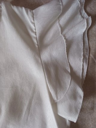 Camisa blanca volantes talla S