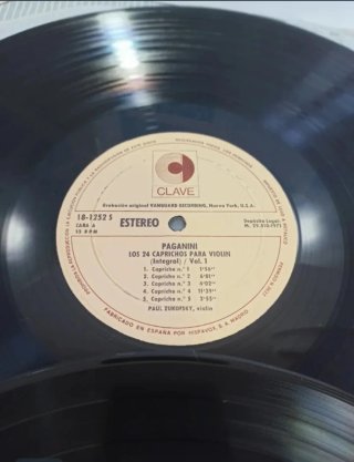 2 Vinilos Clásico Paganini Violin Integral