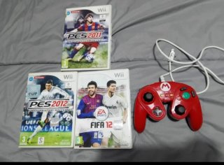 Pack 3 Juegos Wii + mando Mario wii