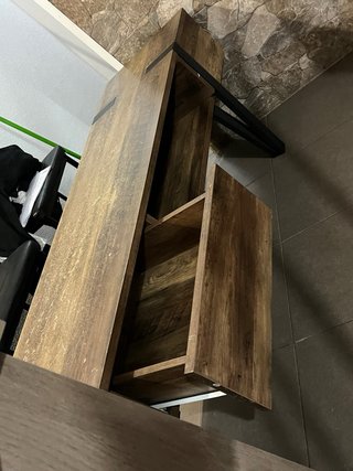 Mesa de salón madera y metal