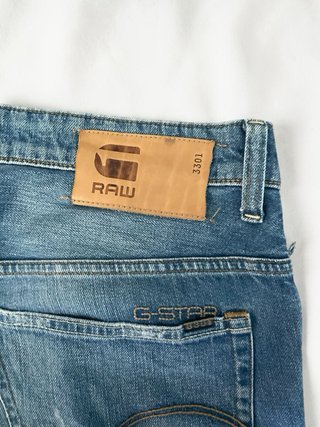 Jeans RAW Uomo Taglia M Blu Denim Chiaro