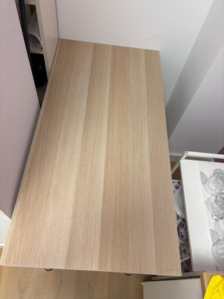Escritorio Ikea 120cm Madera y Metal