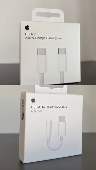 Apple Cavo TypeC 240W + Cavo TypeC a Jack