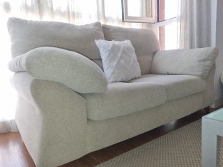 Sofás de tela beige