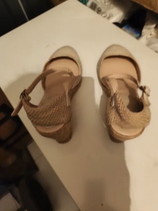 Alpargatas cuña blancas