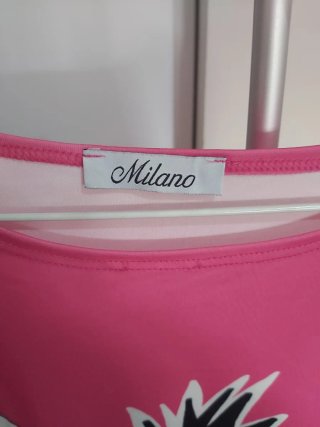 Vestido Milano rosa estampado cebra