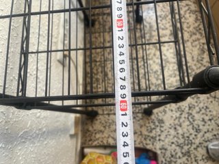 Estantería metálica negra 3 baldas