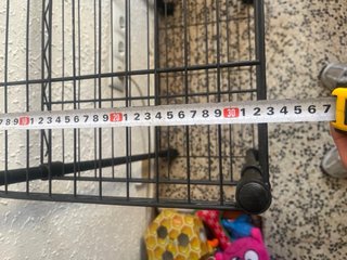Estantería metálica negra 3 baldas