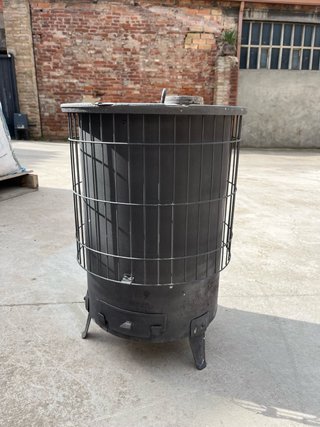Estufa de leña rústica gris forja relax n 2