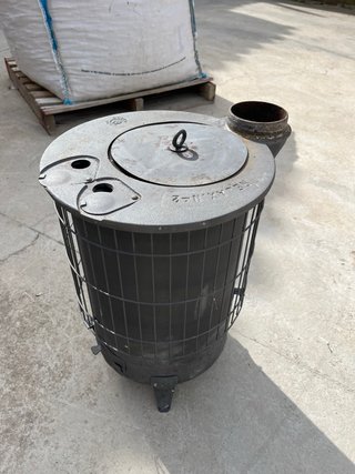 Estufa de leña rústica gris forja relax n 2