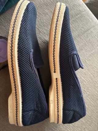 Alpargatas azules de malla