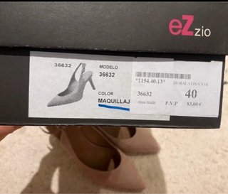 Zapatos de ante piel vuelta Ezzio rosa maquillaje.
