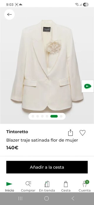 Traje pantalón blanco