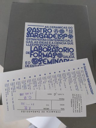Juego de café Sargadelos azul y blanco