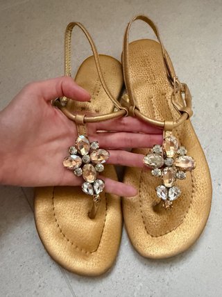 Sandalias Zara Home piel joya