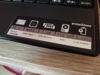 Portatile eMachines 10 pollici