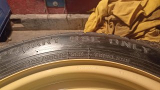 Rueda de repuesto DUNLOP T125/90D16