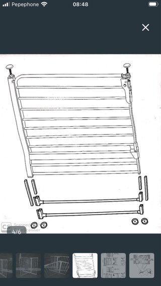 Barandilla extensible metal