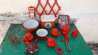 Lotto metallo smaltato vintage