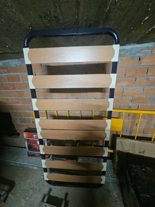Somier metálico con lamas de madera