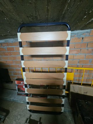 Somier metálico con lamas de madera