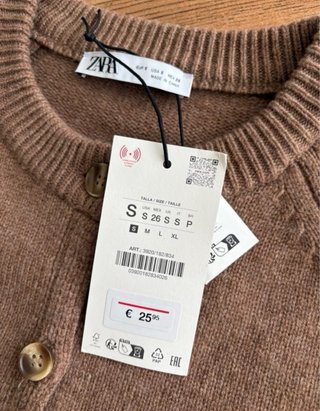 Chaqueta corta lana Zara T. S